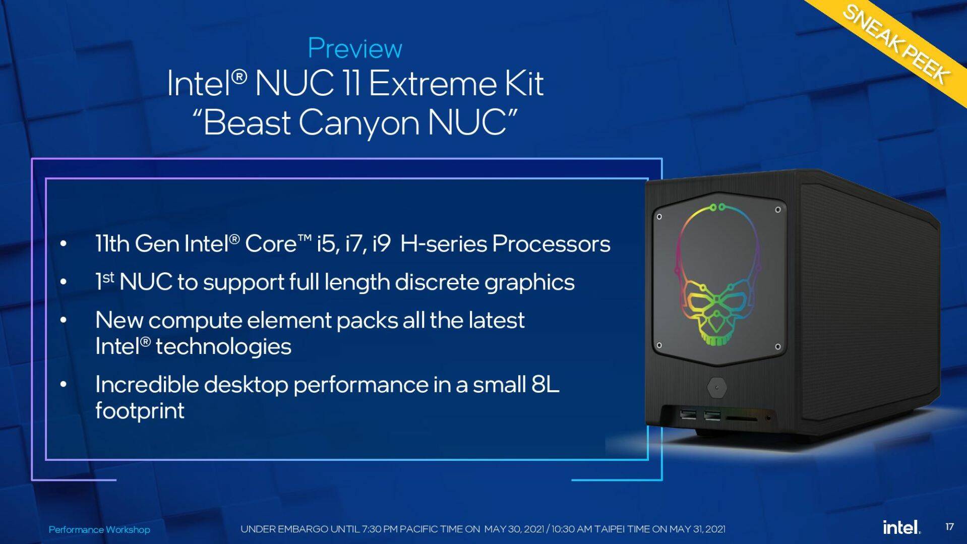 Computex 2021 Intel Beast Canyon NUC 5G