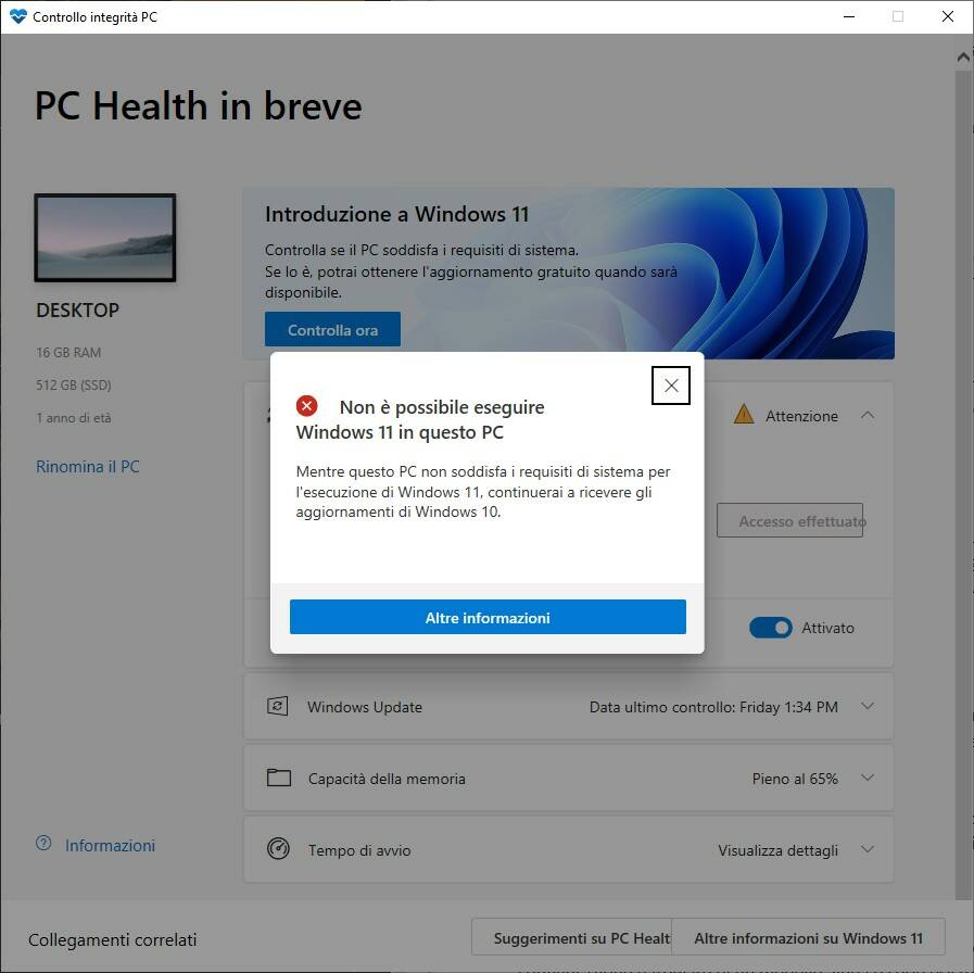 Santé du PC Windows 11